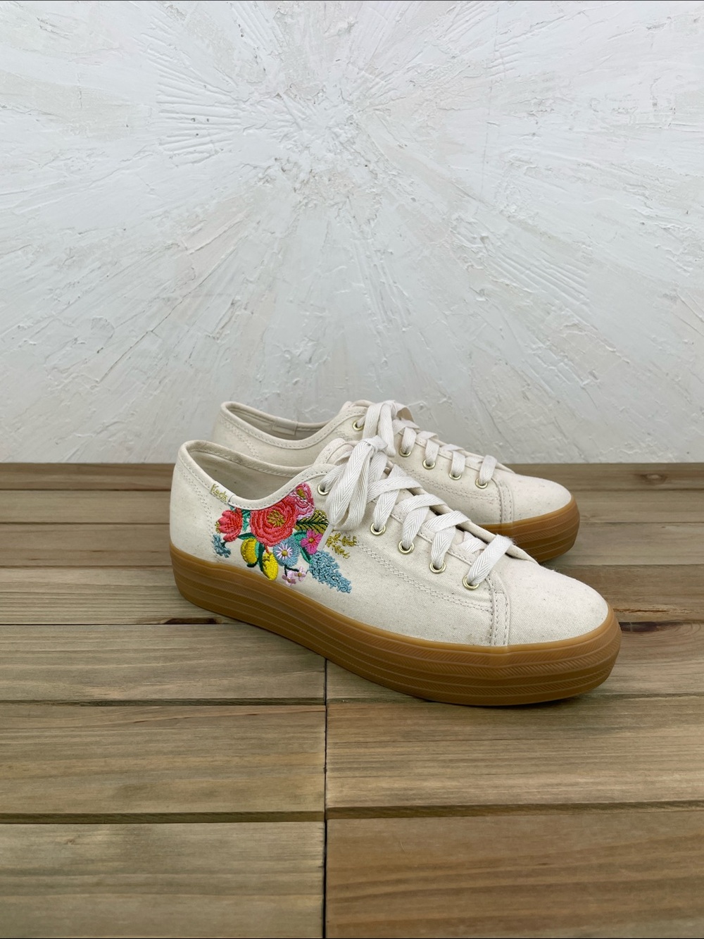 Keds x Rifle Paper Co Triple Kick Platform Sneakers